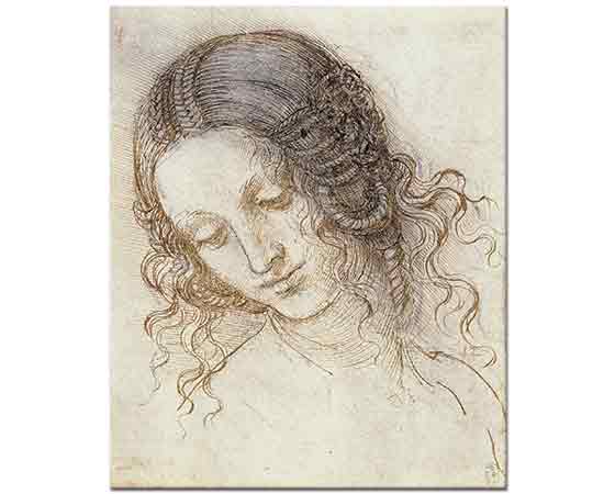 Leonardo Da Vinci Baş Etüdü Deseni