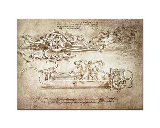 Leonardo Da Vinci Döner Tırpanlı Savaş Arabası