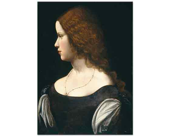 Leonardo Da Vinci Genç Kadının Portresi