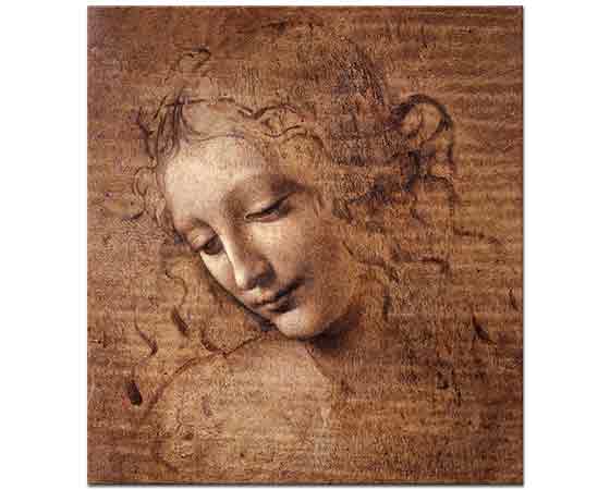Leonardo Da Vinci Kadın Başı Eskizi