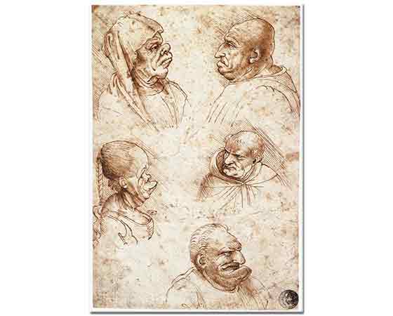 Leonardo Da Vinci Karikatür Çalışmaları