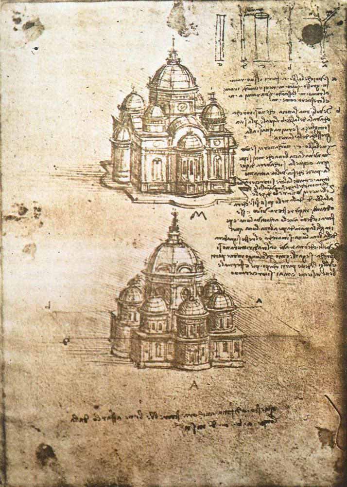 Leonardo Da Vinci Merkezi Planlı Yapıların Etüdü