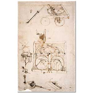 Leonardo Da Vinci Otomobil Eskizi