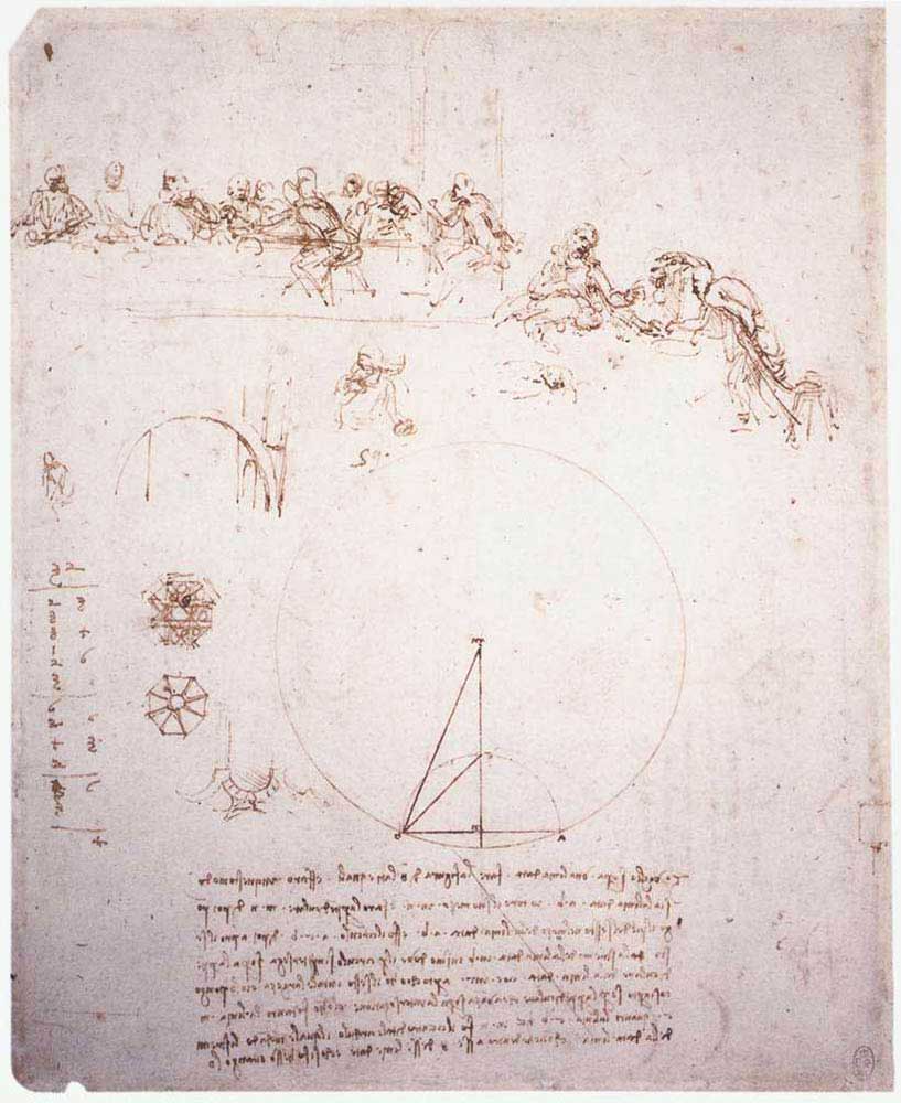 Leonardo Da Vinci Son Akşam Yemeği Eskiz