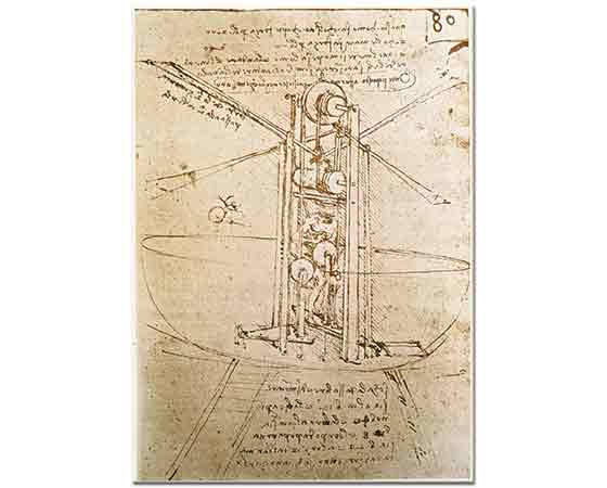 Leonardo Da Vinci Uçan Makina Çizimi