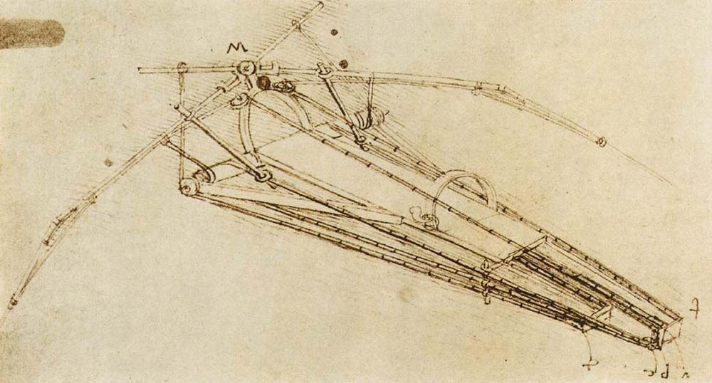 Leonardo Da Vinci Uçan Makina Eskizi