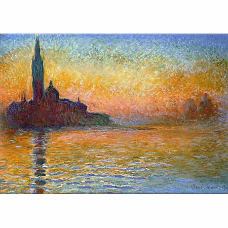 Claude Monet Akşam Karanlığında San Giorgio Manastırı