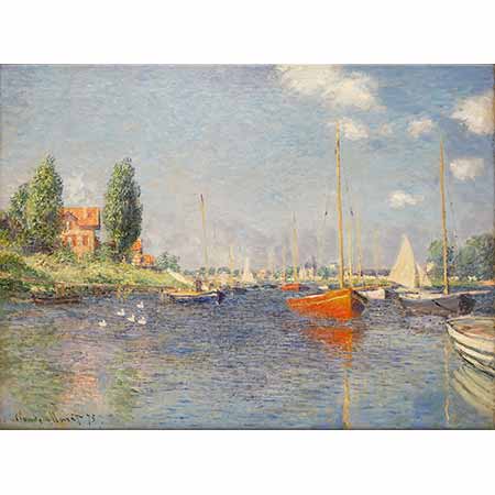 Claude Monet Argenteuil Kırmızı Tekneler