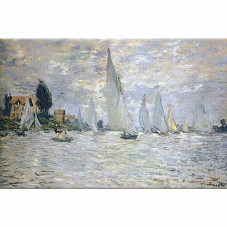 Claude Monet Argenteuil'de Yelkenli Yarışı