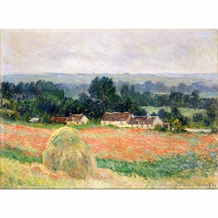 Claude Monet Giverny'de Ot Yığını