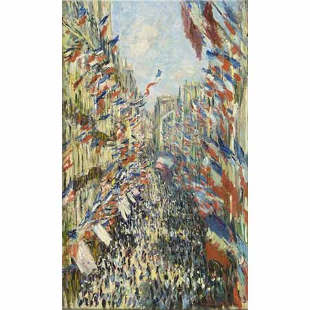 Claude Monet Montorgueil Bulvarında Bayraklar