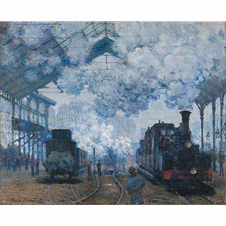 Claude Monet Paris'te Saint Lazare İstasyonu