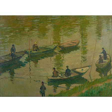 Claude Monet Sen Kıyısında Balıkçılar