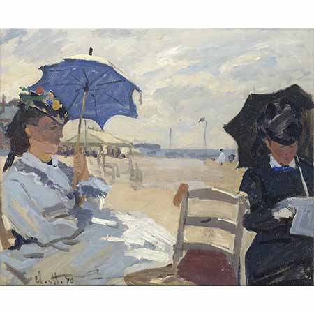 Claude Monet Trouville Sahilinde