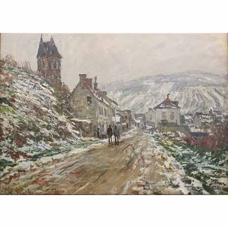 Claude Monet Vetheuil'de Köy Girişi