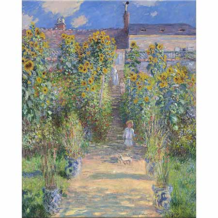 Claude Monet Sanatçının Vetheuil'deki Bahçesi