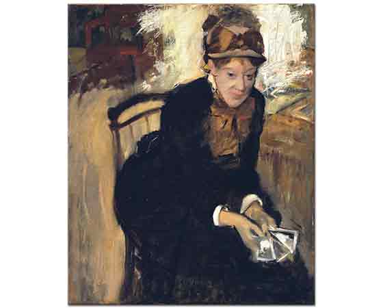 Edgar Degas Mary Cassatt Portresi