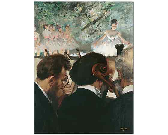 Edgar Degas Orkestra Müzisyenleri