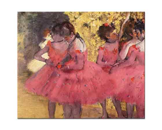 Edgar Degas Pembeler içinde Balerinler