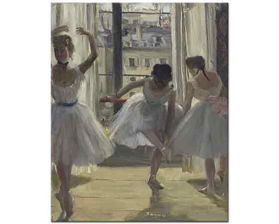 Edgar Degas Prova Salonunda üç Balerin