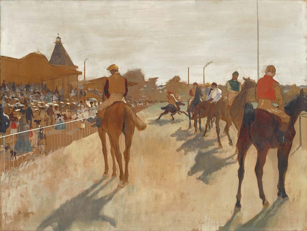Edgar Degas Tribün Önünde Yarış Atları
