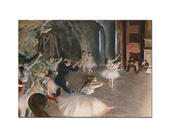 Edgar Degas Sahnede Prova