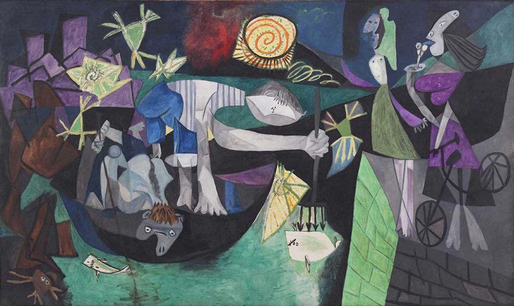 Pablo Picasso Antibes'te Gece Balık Avı