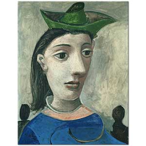 Pablo Picasso Yeşil Şapkalı Kadın