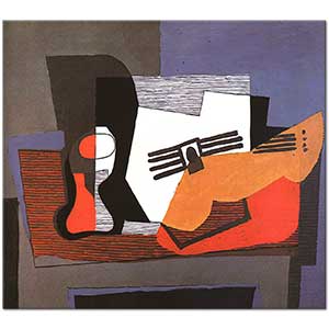 Pablo Picasso Gitarlı Natürmort