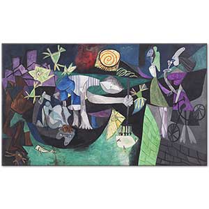 Pablo Picasso Antibes'te Gece Balık Avı