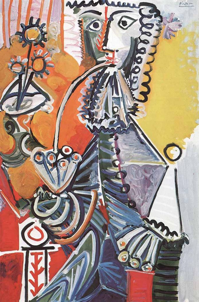 Pablo Picasso Piposu ile Şövalye