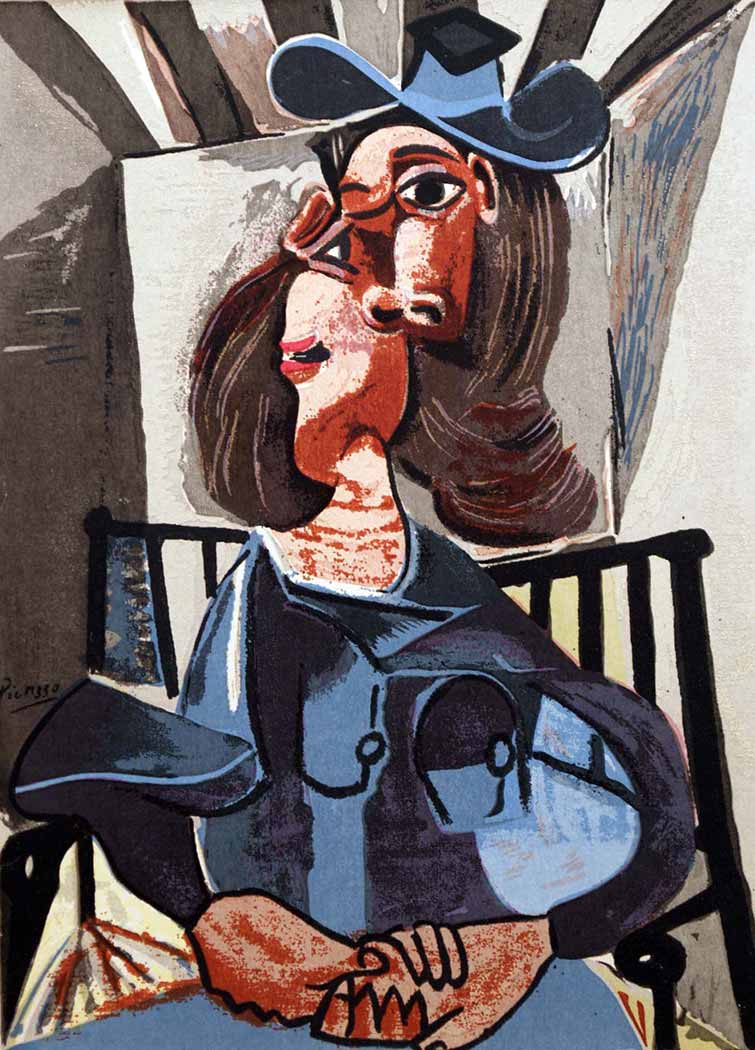 Pablo Picasso Sandalyede Kız