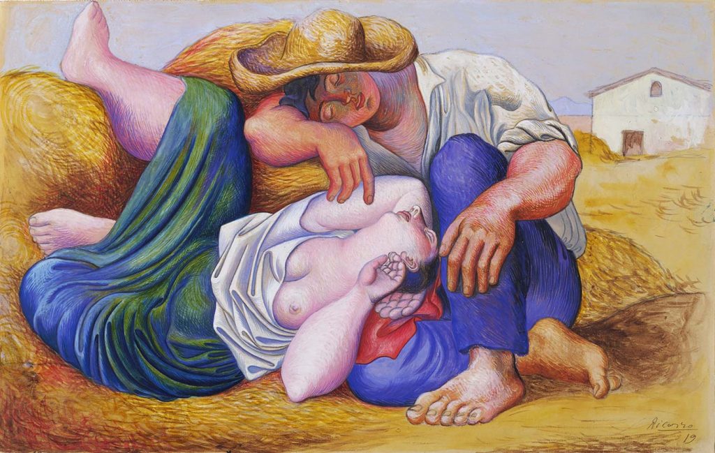 Pablo Picasso Uyuyan Çiftçiler