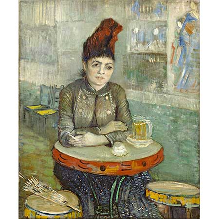 Vincent van Gogh Agostina Segatori Cafede Otururken