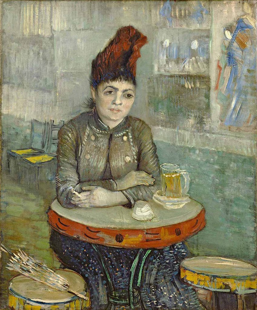 Vincent van Gogh Agostina Segatori Cafede Otururken