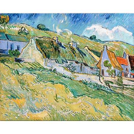 Vincent van Gogh Auvers'te Çiftçi Kulübeleri