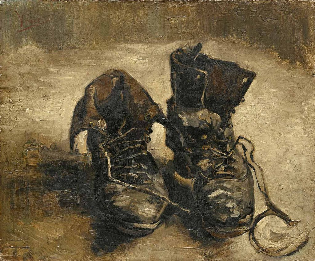 Vincent van Gogh Bağcıkları ile Ayakkabılar