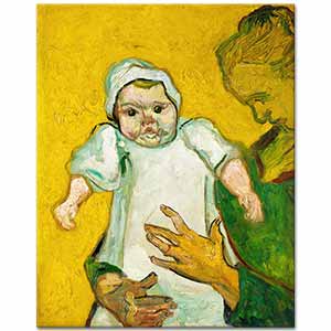 Vincent van Gogh Bayan Roulin Bebeği ile