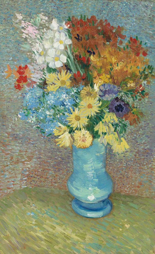 Vincent van Gogh Mavi Vazoda Çiçekler
