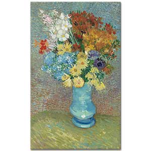 Vincent van Gogh Mavi Vazoda Çiçekler