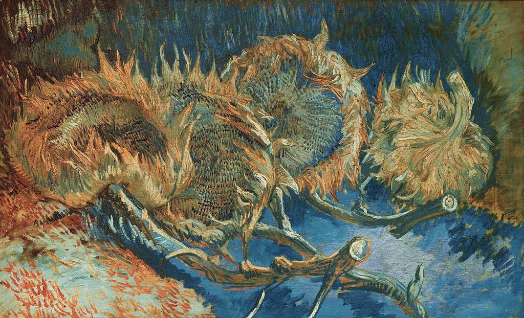 Vincent van Gogh Dört Adet Ayçiçekli Natürmort