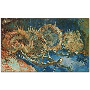 Vincent van Gogh Dört Adet Ayçiçekli Natürmort