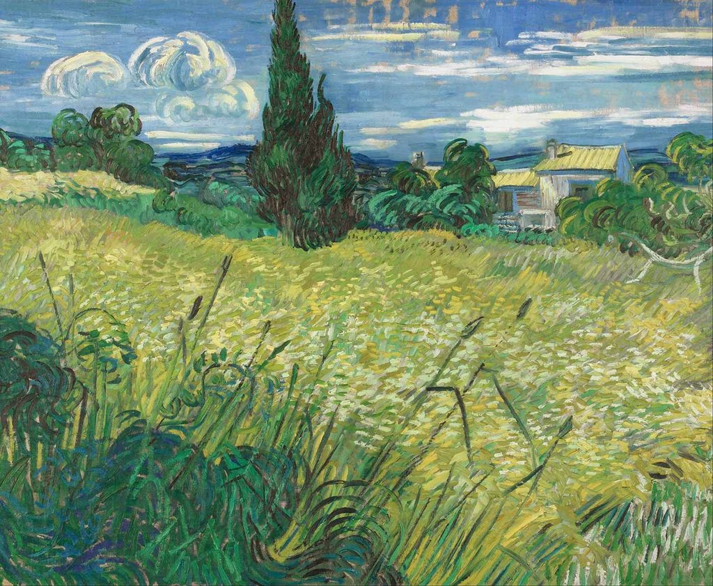 Vincent van Gogh Buğday Tarlası ve Selviler