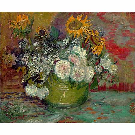 Vincent van Gogh Güller ve Ayçiçekleri