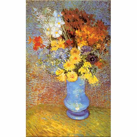 Vincent van Gogh Mavi Vazoda Çiçekler