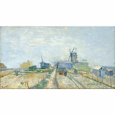 Vincent van Gogh Montmartre Değirmeni ve Sebze Bahçesi