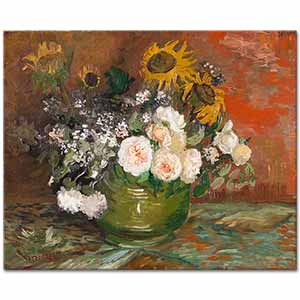 Vincent van Gogh Güller ve Ayçiçekleri