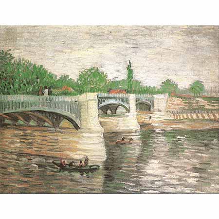 Vincent van Gogh Seine Nehri ve Pont de la Grande Köprüsü