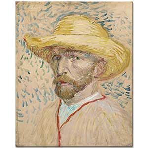 Vincent van Gogh Hasır Şapkasıyla Otoportre