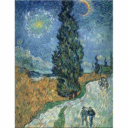 Vincent van Gogh Selvili ve Yıldızlı Yol